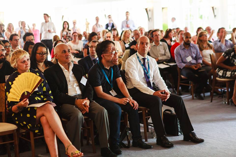 Delegates and speakers in the audience at the Partner Group Reception