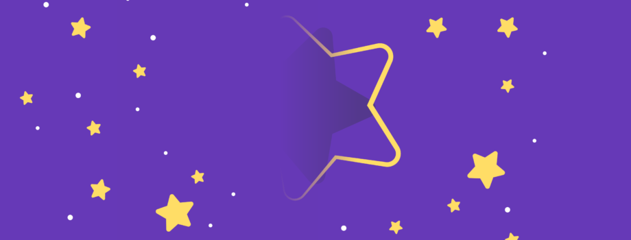 stars on a purple background